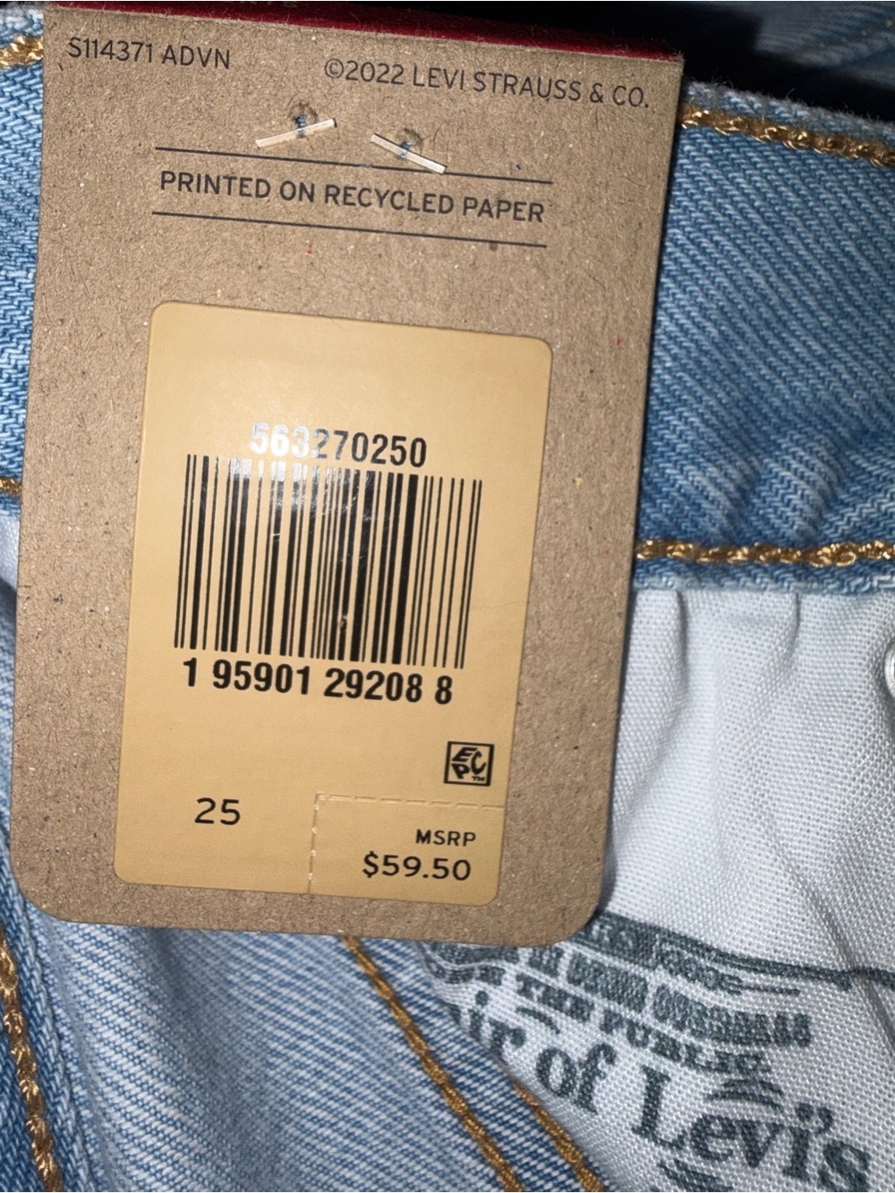 Levi's Women's Light Blue High Rise Jeans